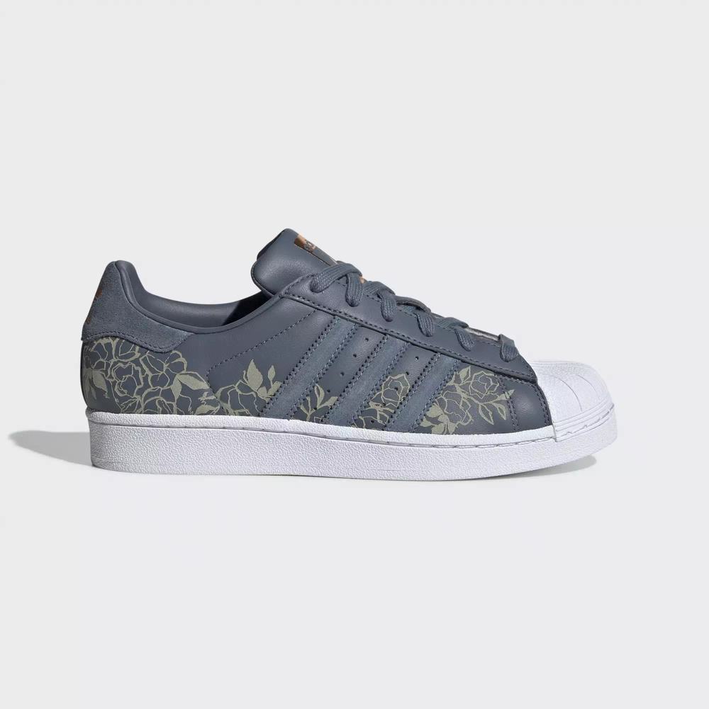 Adidas Superstar Tenis Azules Para Mujer (MX-42882)